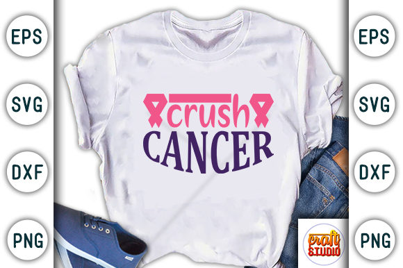 Breast Cancer Svg Design, Crush Cancer – A Designer's Review