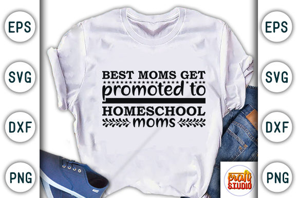 Homeschool Mom SVG Graphics & T-Shirt Designs Review