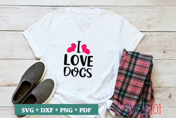 I Love Dogs SVG: Graphics for T-Shirt Designs and Branding